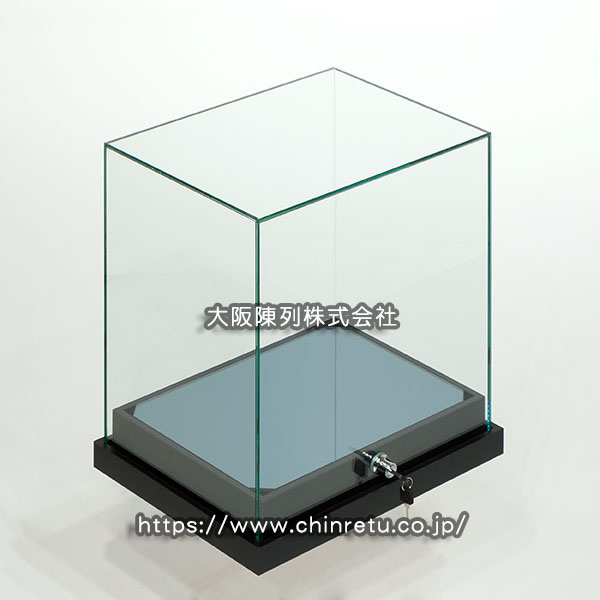 施錠可能ガラスカバー方式卓上ケースの製作販売実例
