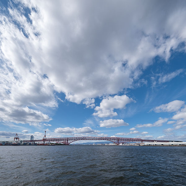 大阪南港の風景／みなと大橋