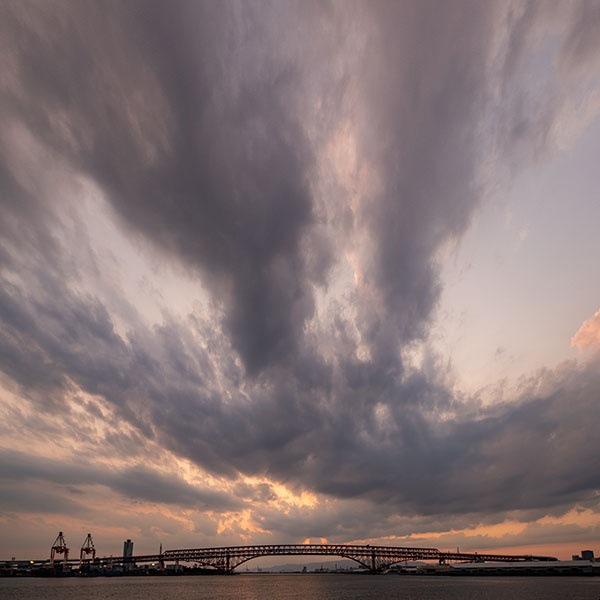 大阪南港の夕景