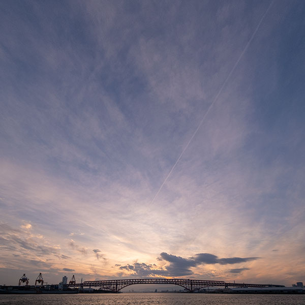 大阪南港の夕景