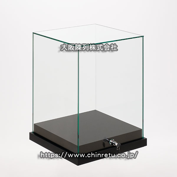 当社オリジナル／施錠可能ガラスカバー方式卓上ショーケース