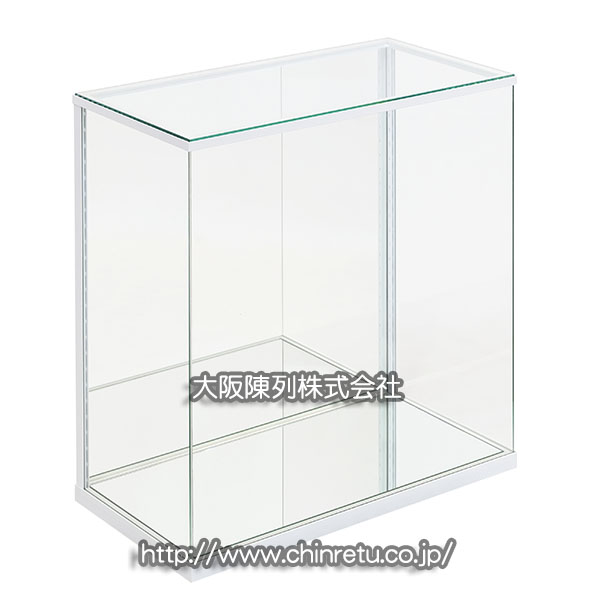 前面フレームレス／アルミ枠卓上ガラスケース製作販売実例