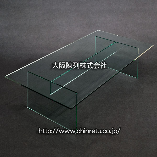 ガラスだけで作った「ガラステーブル」／製作販売実例