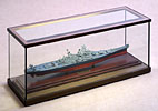 当社オリジナルショーケースNo.28｜艦船模型等の展示に最適な模型ケース｜ガラスショーケース製作販売実例
