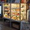 飲食店様への「食品サンプル／メニューサンプル展示用ショーケース（サンプルケース）」としてのガラスショーケースの納品実例