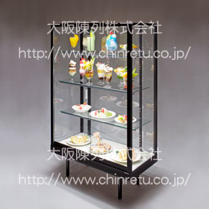 サンプルケース／食品サンプルや製品サンプルの展示に最適なLED照明付きガラスショーケース