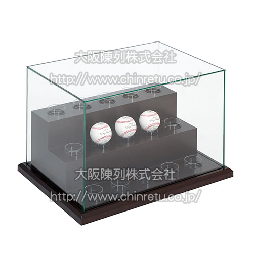 プロ野球選手のサインボール展示用ガラスケース ショーケースの製作販売実例