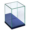 当社オリジナルガラスショーケースNo.50｜ガラスケース製作販売実例｜非常にシンプルな土台と透明感抜群なガラスカバーの組み合わせによる美しい「卓上用小型コレクションケース」